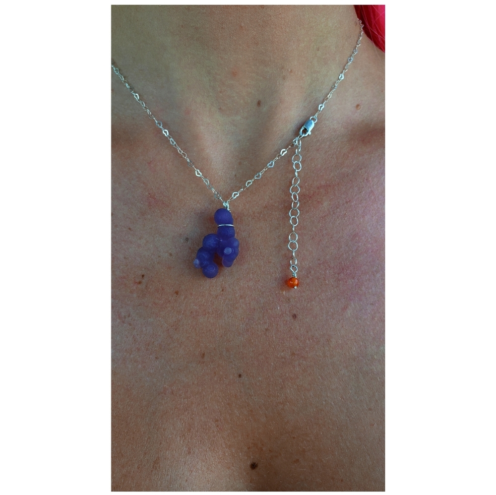 grape agate 🍇 necklace -a- KAMELEON🦎KREATION - Picture 4 of 4